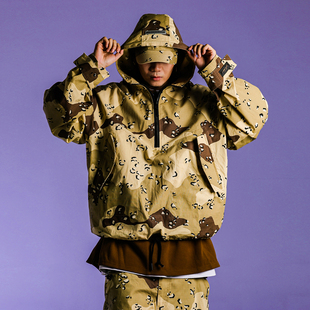 秋男 外套长裤 ACUSA美式 六沙迷彩拉链连帽魔鬼鱼二代都市防风套装