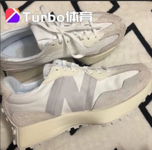 New Balance NB327系列黑白元祖灰拼接复古休闲男女跑鞋MS327LAB