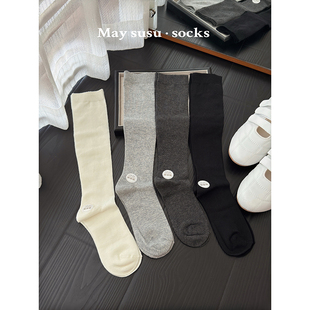 May 堆堆袜小腿袜 susu·秋冬长袜保暖miu系百搭纯色棉质女韩版