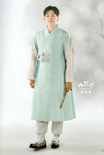 韩国原版进口面料男士韩服