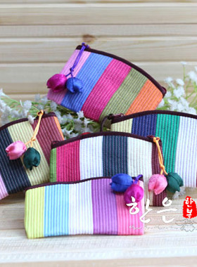 韩国工艺品彩色四方零钱包/洋缎子零钱包/卡片包/硬币包/HE-D1265