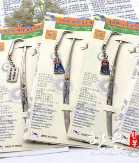 韩国进口书签/韩式书签/书标/簪子两用书签/婚礼赠品/HE-P1080