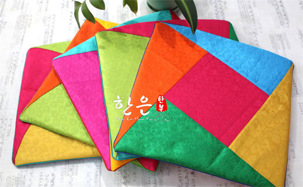 韩国传统婚礼彩条坐垫/韩国料理店坐垫/尺寸50*50cm/HE-ZD1010