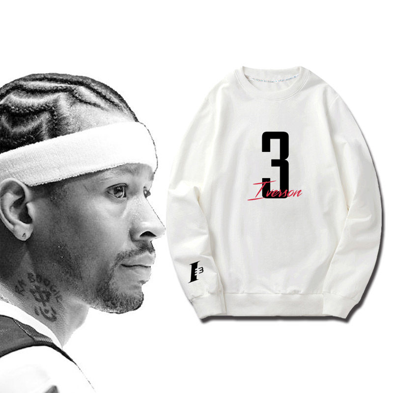 答案艾弗森crossover之王篮球运动艾佛森宽松透气潮圆领保暖卫衣