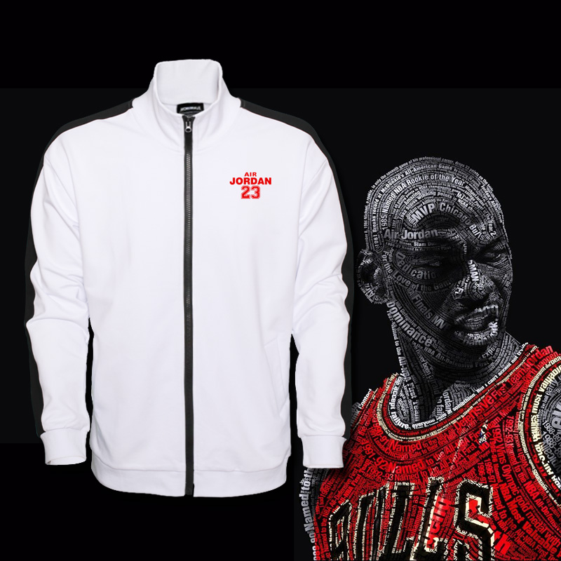 乔丹飞人篮球运动透气立领卫衣