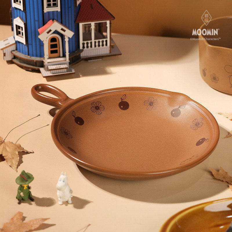 道福Moomin姆明复古单柄浅锅耐高温酒店家用牛排烤盘明火煤气灶