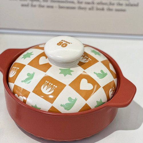 姆明moomin80周年砂锅汤炖汤锅耐高温陶瓷炖锅炖砂锅沙锅