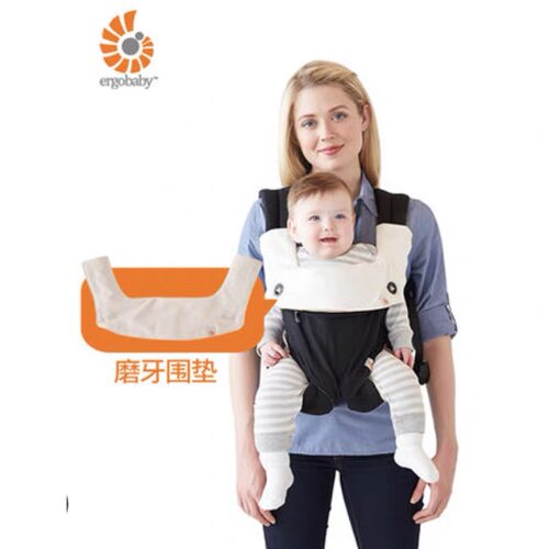 正品清仓美国Ergobaby二狗背带配件磨牙垫围兜口水巾有机棉吮吸巾