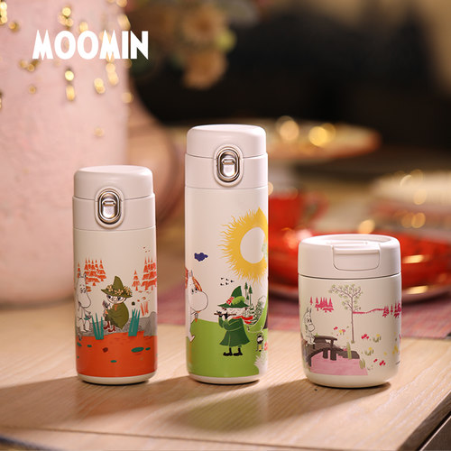 moomin可爱316不锈钢保温保冷杯