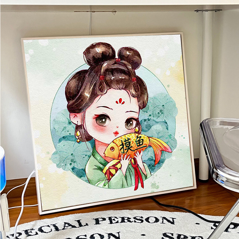 Q版古风美女富婆钻石画diy十字绣