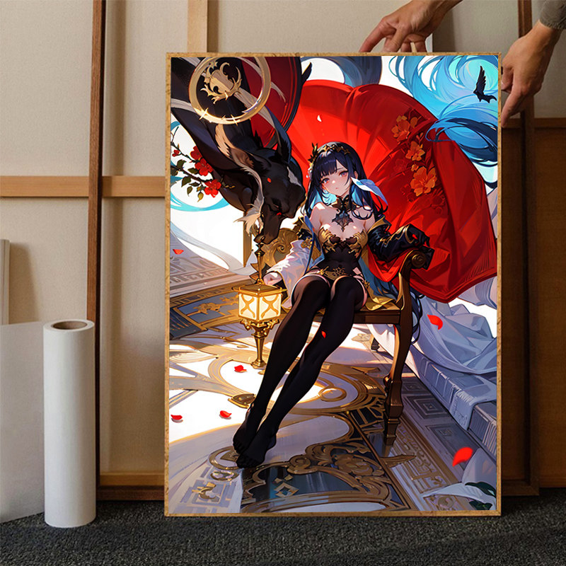 荆棘王座卡通少女钻石画满钻2023新款卧室女孩手工水晶点钻十字绣