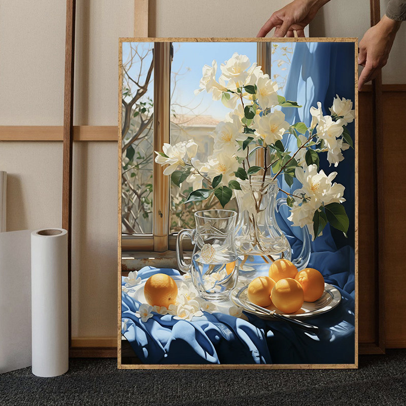 《窗色》系列钻石画高级感手工贴满钻客厅卧室装饰画古典5d十字绣