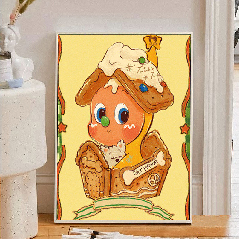 星星人数字油画高颜值卡通可爱手工diy涂色丙烯油彩挂画生日礼物,家居饰品,DIY/数字油画,淘宝优惠券,粉丝福利购,淘宝优惠卷