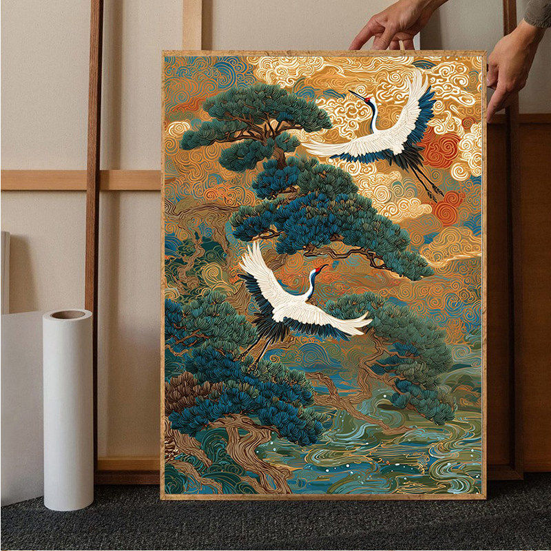 仙鹤长松贺寿图5d钻石画手工diy贴钻送长辈十字绣客厅玄关装饰画,居家布艺,钻石绣,淘宝优惠券,粉丝福利购,淘宝优惠卷