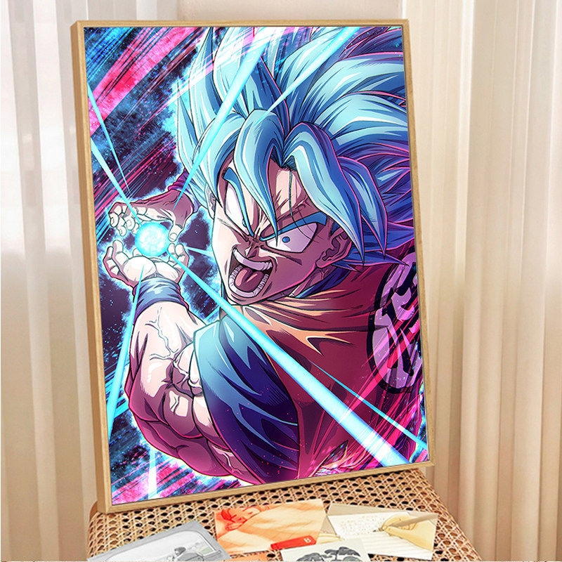 龙珠悟空5d钻石画手工diy贴钻画日系二次元动漫十字绣卧室装饰画,居家布艺,钻石绣,淘宝优惠券,粉丝福利购,淘宝优惠卷