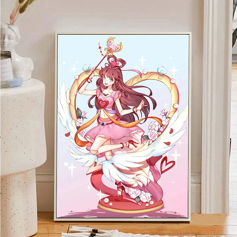 叶罗丽精灵梦娃数字油画手工diy