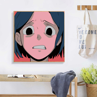 饰挂画卧室床头ins风二次元 潮流动漫钻石画装 壁画十字绣精致满钻