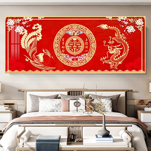 百年好合钻石画 画满钻新款客厅卧室新人结婚送礼喜字十字绣贴砖