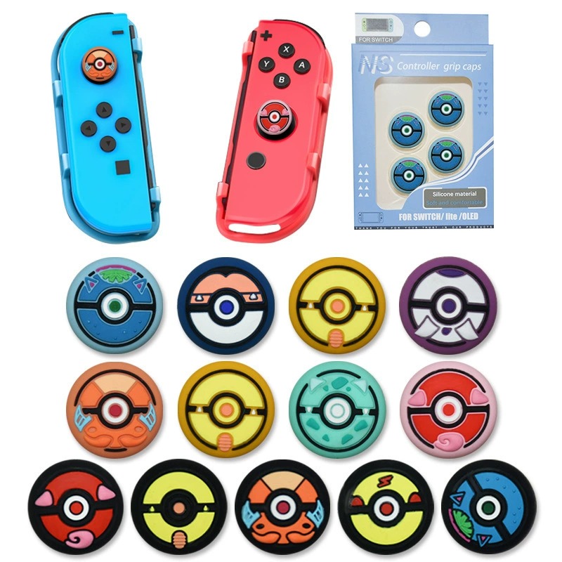 Switch游戏手柄精灵球盒装摇杆帽