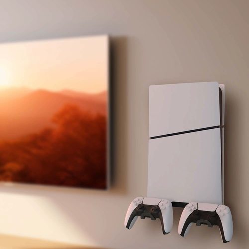 PS5slim主机墙壁挂式收纳挂支架