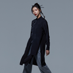 古典舞舞蹈垂感中长衬衫 现代舞飘逸练功服中国舞宽松上衣