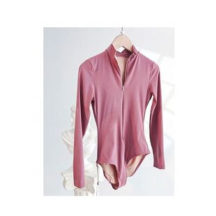 芭蕾舞蹈空中瑜伽练功连体服长袖 专业体服女