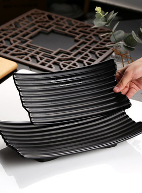 仿瓷密胺异形长盘餐具