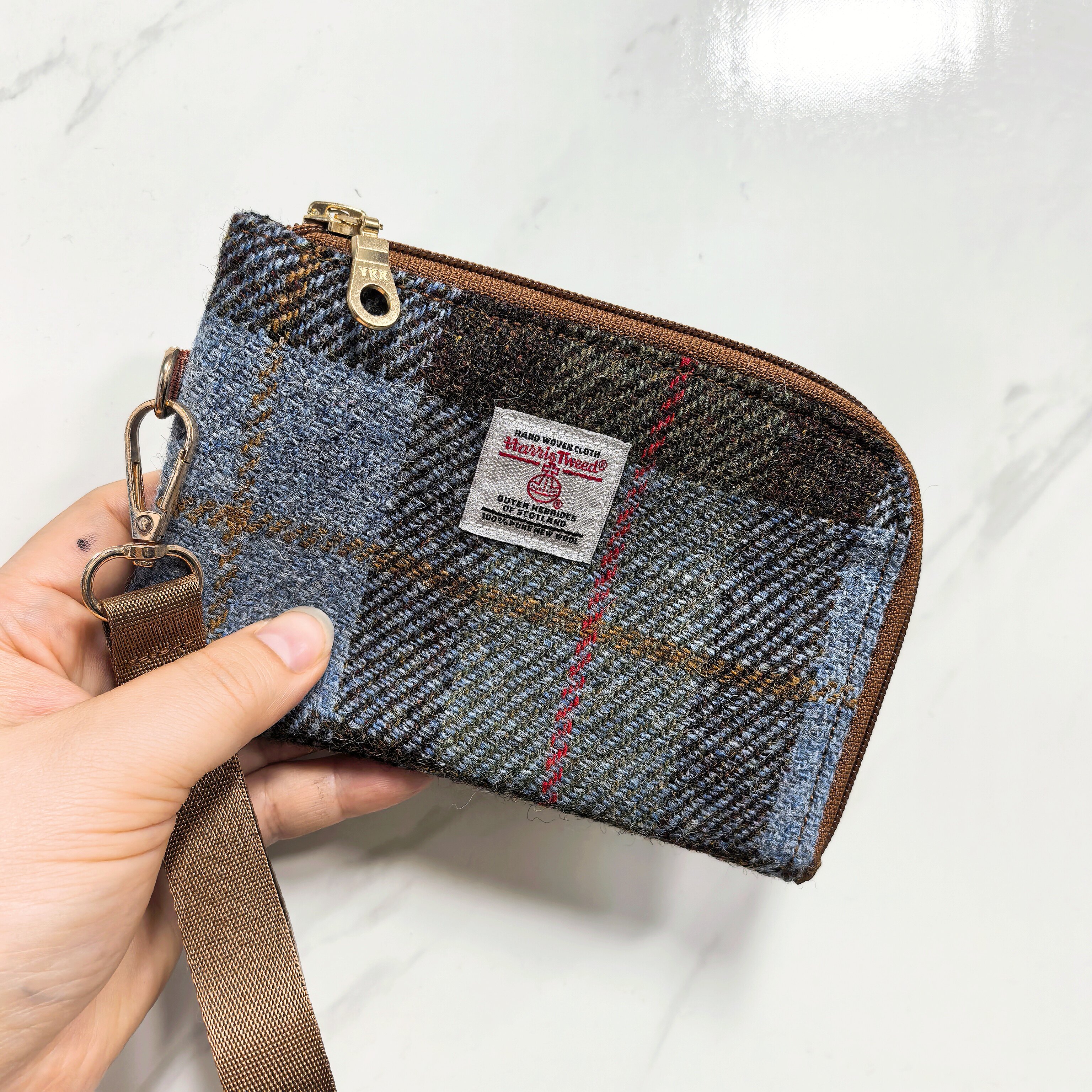thumbnail for Harristweed Travel Portable Passport Clutch Pouch Storage Protective Wallet ID Card Holder