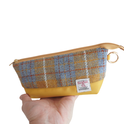 Harristweed粗花呢大开口原创大容量多功能收纳袋