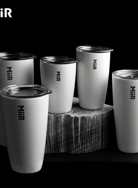 美国MiiR不锈钢咖啡杯带盖Arabica蓝瓶子联名款双层男女便携水杯