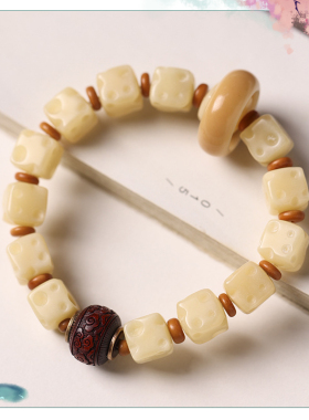 菩提奶酪方珠简约手环