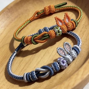 疯狂动物城手绳手工编织朱迪尼克配色手绳手链首饰精致送女友礼物