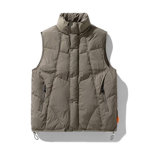 冬季新国标羽绒马甲新款男女同款潮牌鸭绒坎肩马甲羽绒服外套