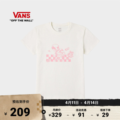 Vans范斯官方女子纯棉短袖T恤