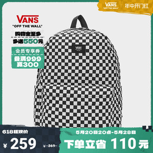 【开门红】Vans范斯官方 男女情侣背包双肩包经典棋盘格书包