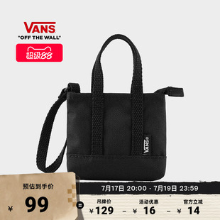 Vans范斯官方 男女情侣托特包黑色两背款轻便小包