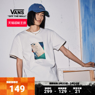 Vans范斯官方 T恤照片印花舒适圆领 女子纯棉短袖