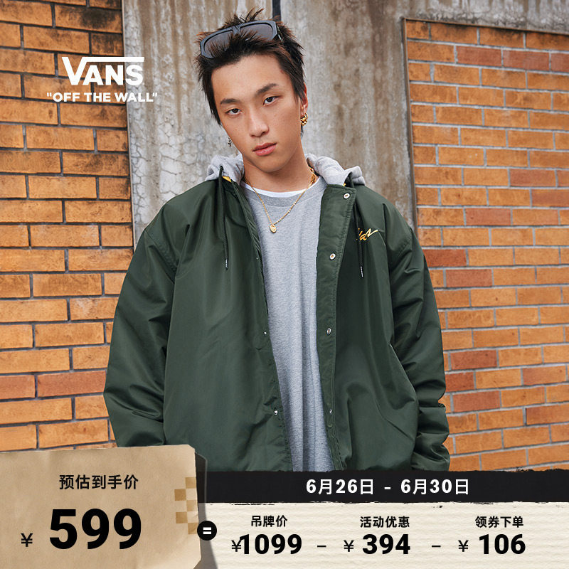 Vans范斯官方男女情侣棉夹克