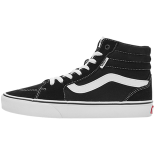 Vans范斯官方 Filmore Hi黑色复古个性女鞋板鞋运动鞋