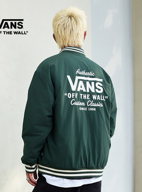 Vans范斯官方 男女情侣深绿色棉夹克外套复古美式工装