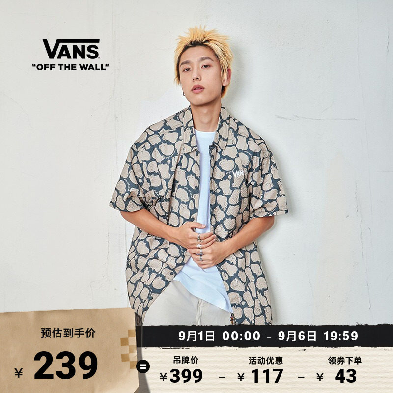 Vans范斯官方男女情侣短袖衬衫图片