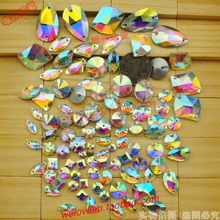 水晶玻璃手缝彩钻混装福袋套餐DIY毛衣舞服装饰品婚礼服辅料配件