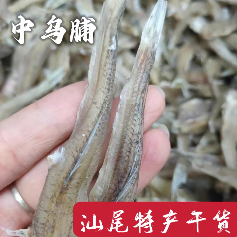 汕尾特产海欧丁生晒哥丁鱼干那哥小鱼干微咸中乌脯潮汕干货海鱼