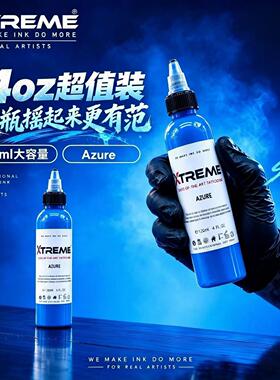美国进口极限纹身色料120ml大瓶装刺青墨水全套彩色14色4盎司杰艺