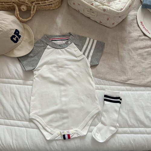 婴儿夏季新生儿短袖三角哈衣服