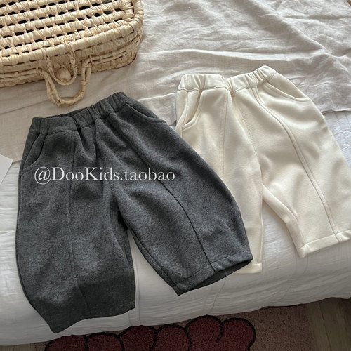 ins婴幼儿秋季款弯刀裤男女宝宝儿童宽松洋气运动休闲裤长裤卫裤