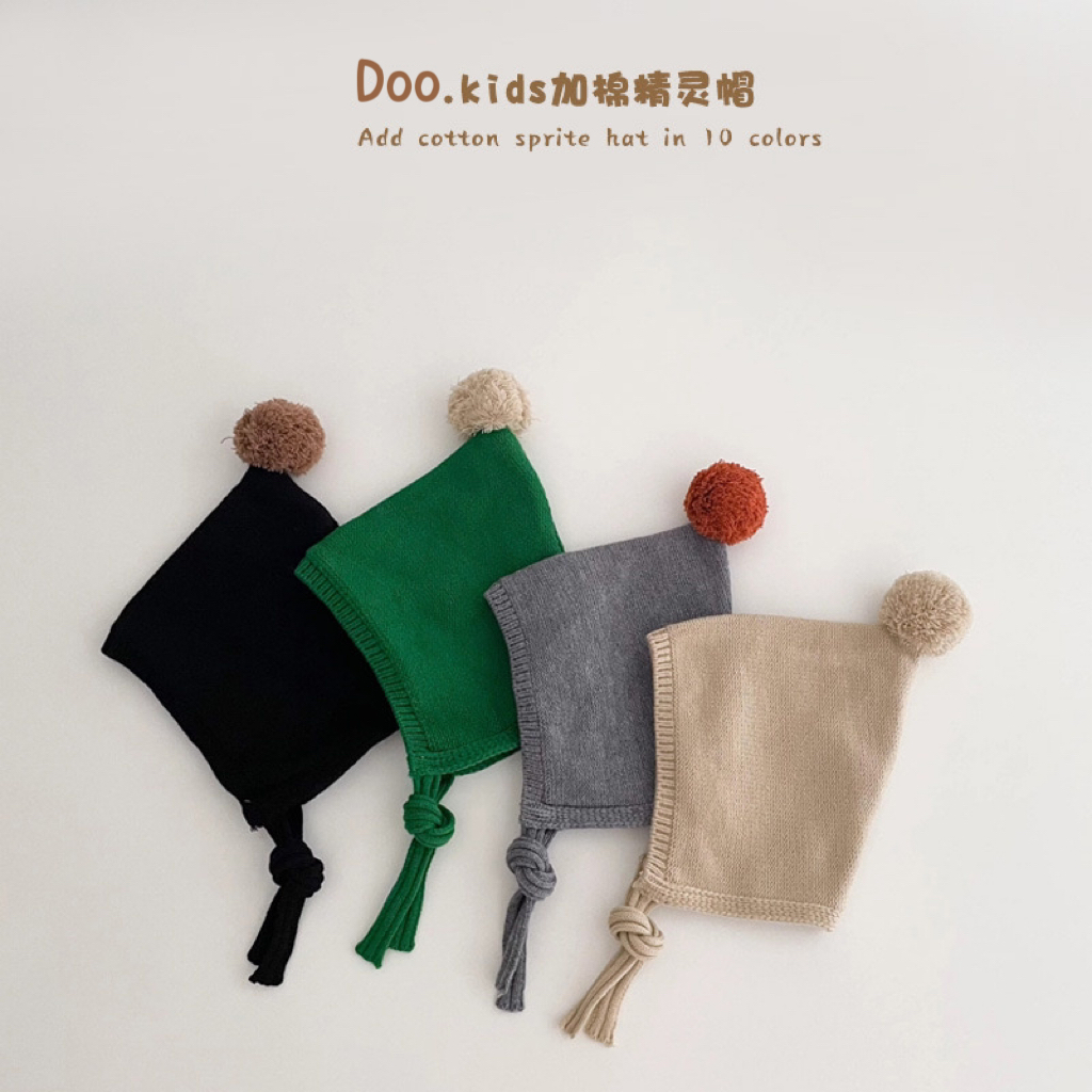 婴儿帽子针织洋气秋冬季保暖