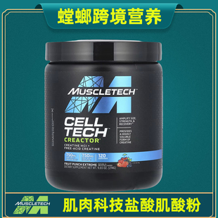 Muscletech肌肉科技盐酸肌酸粉 量子肌酸 Cell Tech Creactor HCI