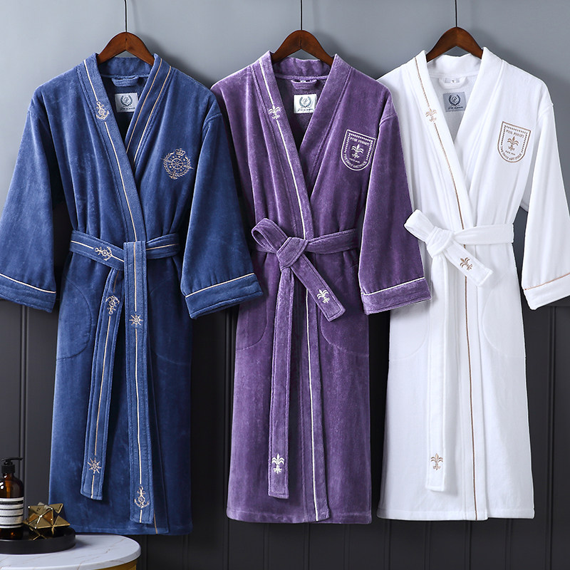 度假酒店系列加厚冬季浴巾式毛巾料浴袍纯棉吸水速干情侣款浴衣,女士内衣/男士内衣/家居服,睡袍/浴袍,淘宝优惠券,粉丝福利购,淘宝优惠卷