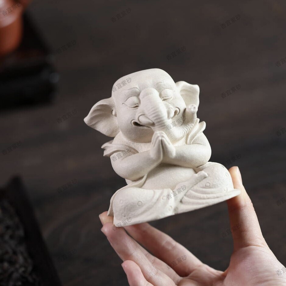 紫砂茶宠象神小象吉象摆件正品